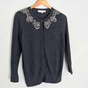 Ann Taylor Loft Bejeweled cardigan